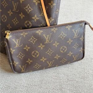 Louis Vuitton Brown and Gold Monogram Clutch